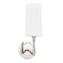 Hudson Valley Lighting Dillon Single Light 14" Tall Wall Sconce Polished Nickel