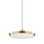 Hudson Valley Lighting Draper 16" Wide LED Pendant Aged Brass