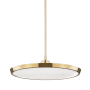 Hudson Valley Lighting Draper 20" Wide LED Pendant Aged Brass