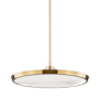 Hudson Valley Lighting Draper 20" Wide LED Pendant Aged Brass