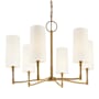 Hudson Valley Lighting Dillon 6 Light 25" Wide Chandelier Aged Brass
