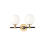 Hudson Valley Lighting Bowery 2 Light 15" Wide Bathroom Vanity Light Aged Old Bronze