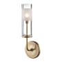 Hudson Valley Lighting Wentworth Single Light 14" Tall Bathroom Sconce Aged Brass