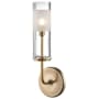 Hudson Valley Lighting Wentworth Single Light 14" Tall Bathroom Sconce Aged Brass