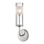 Hudson Valley Lighting Wentworth Single Light 14" Tall Bathroom Sconce Polished Nickel