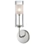 Hudson Valley Lighting Wentworth Single Light 14" Tall Bathroom Sconce Polished Nickel