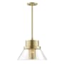Hudson Valley Lighting Paoli Single Light 16" Wide Pendant Aged Brass