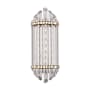 Hudson Valley Lighting Albion Single Light 17" Tall Integrated LED Bathroom Sconce Aged Brass