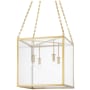 Hudson Valley Lighting Catskill 4 Light 18" Wide Square Chandelier Aged Brass