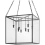 Hudson Valley Lighting Catskill 8 Light 24" Wide Square Chandelier Aged Iron