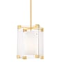 Hudson Valley Lighting Achilles Single Light 13" Wide Pendant Aged Brass