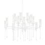 Hudson Valley Lighting Chisel 16 Light 41" Wide Taper Candle Chandelier White Plaster