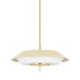 Hudson Valley Lighting Westport 4 Light 24" Wide Pendant Aged Brass / Soft Sand