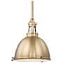 Hudson Valley Lighting Massena Single Light 20" Wide Pendant Aged Brass