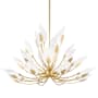 Hudson Valley Lighting Blossom 24 Light 55" Wide Multi Light Pendant Gold Leaf