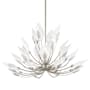 Hudson Valley Lighting Blossom 24 Light 55" Wide Multi Light Pendant Silver Leaf