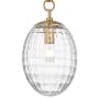 Hudson Valley Lighting Venice Single Light 9" Wide Mini Pendant Aged Brass