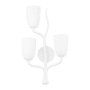 Hudson Valley Lighting Vine 3 Light 24" Tall Wall Sconce White Plaster