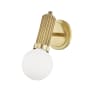 Hudson Valley Lighting Reade 12" Tall LED Wall Sconce Aged Brass