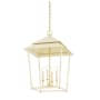 Hudson Valley Lighting Natick 4 Light 18" Wide Pendant Aged Brass / Satin Sand