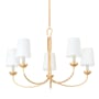 Hudson Valley Lighting Montpelier 5 Light 34" Wide Chandelier Vintage Gold Leaf