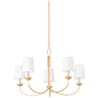 Hudson Valley Lighting Montpelier 7 Light 48" Wide Chandelier Vintage Gold Leaf