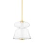 Hudson Valley Lighting Palermo 13" Wide LED Pendant Aged Brass