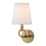Hudson Valley Lighting Malibu Single Light 13" Tall Wall Sconce Aged Brass