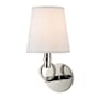 Hudson Valley Lighting Malibu Single Light 13" Tall Wall Sconce Polished Nickel