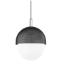 Hudson Valley Lighting Nyack 14" Wide Pendant Polished Nickel / Black