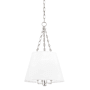 Hudson Valley Lighting Burdett 4 Light 15" Wide Pendant Polished Nickel