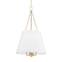 Hudson Valley Lighting Burdett 8 Light 22" Wide Pendant Aged Brass