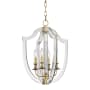 Hudson Valley Lighting Arietta 4 Light 17" Wide Taper Candle Pendant Aged Brass