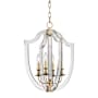 Hudson Valley Lighting Arietta 4 Light 17" Wide Taper Candle Pendant Aged Brass