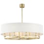 Hudson Valley Lighting Durham 8 Light 39" Wide Taper Candle Drum Chandelier Aged Brass