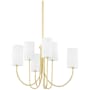 Hudson Valley Lighting Harlem 6 Light 28" Wide Pillar Candle Chandelier Old Bronze