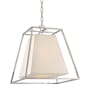 Hudson Valley Lighting Kyle 4 Light 17" Wide Pendant Polished Nickel / White Silk Shades