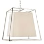 Hudson Valley Lighting Kyle 6 Light 24" Wide Pendant Polished Nickel / White Silk Shades