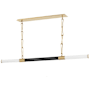 Hudson Valley Lighting Huntington 2 Light 60" Wide LED Linear Chandelier Aged Old Bronze