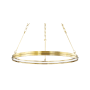Hudson Valley Lighting Rosendale 28" Wide LED Ring Chandelier Aged Brass