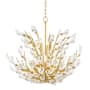 Hudson Valley Lighting Tulip 9 Light 28" Wide Crystal Chandelier Gold Leaf