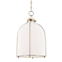 Hudson Valley Lighting Eldridge Single Light 14" Wide Pendant Aged Brass