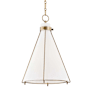 Hudson Valley Lighting Eldridge Single Light 16" Wide Pendant Aged Brass