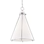 Hudson Valley Lighting Eldridge Single Light 16" Wide Pendant Polished Nickel