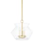 Hudson Valley Lighting Edmonton 3 Light 15" Wide Multi Light Pendant Aged Brass