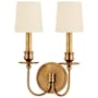 Hudson Valley Lighting Cohasset 2 Light 14" Tall Wall Sconce Aged Brass
