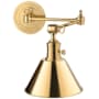 Hudson Valley Lighting Garden City 11" Tall Wall Sconce with Swing Arm Aged Brass
