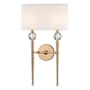 Hudson Valley Lighting Rockland 2 Light 22" Tall Wall Sconce Aged Brass