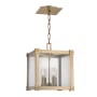 Hudson Valley Lighting Forsyth 4 Light 12" Wide Taper Candle Pendant Aged Brass