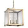 Hudson Valley Lighting Forsyth 4 Light 16" Wide Taper Candle Pendant Aged Brass